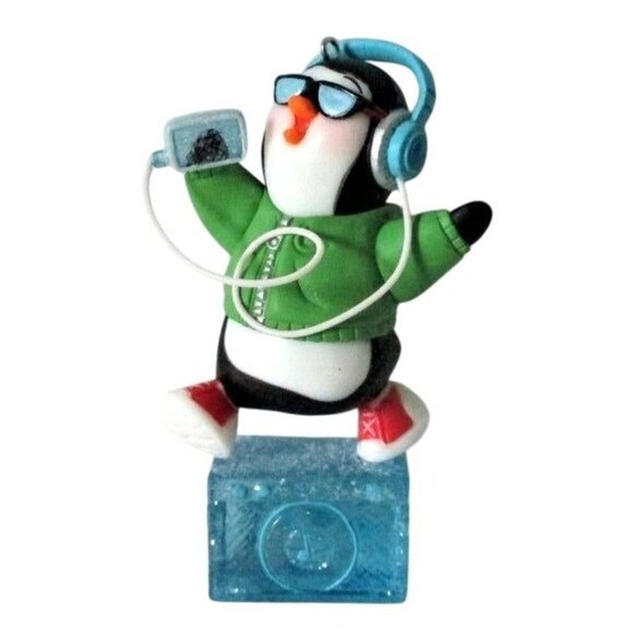 Penguin Christmas Ornament Hallmark One Cool Kid Christmas Tree Decor - Picture 2 of 5
